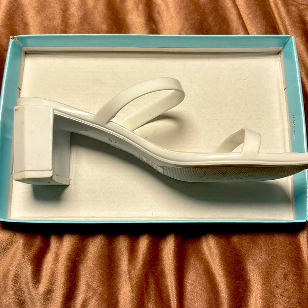 Jeffrey Campbell White Jelly Sandals